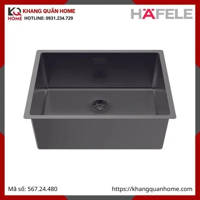Chậu Inox Hafele Màu Titan R10 HS25-SSN1S-540 567.24.480