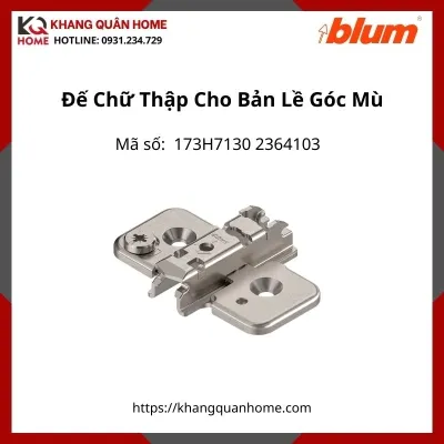 Đế Chữ Thập Cho Bản Lề Góc Mù, 173H7130, 2364103 Có Điều Chỉnh Chiều Cao