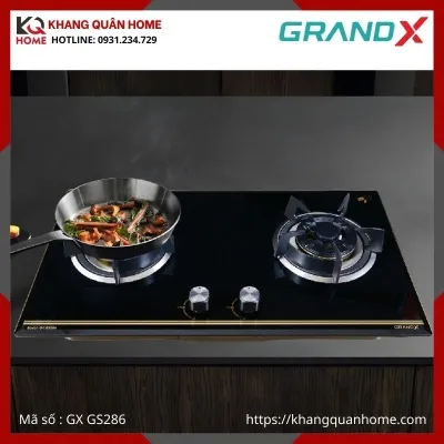 BẾP GAS ÂM 2 LÒ GRANDX GX GS286