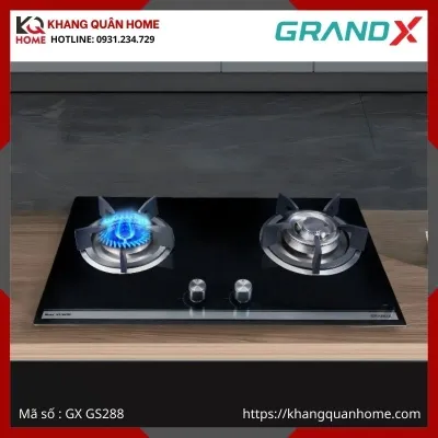 BẾP GAS ÂM 2 LÒ GRANDX GX GS288