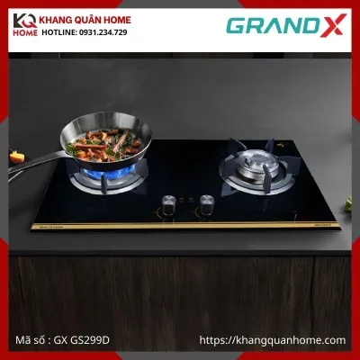 BẾP GAS ÂM 2 LÒ GRANDX GX GS299D