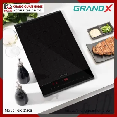 BẾP TỪ DOMINO 2 VÙNG NẤU GRANDX GX ID505