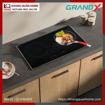 BẾP TỪ 2 VÙNG NẤU GRANDX GX IH668SE