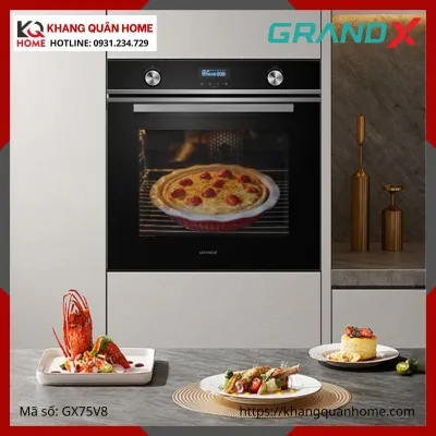 LÒ NƯỚNG ÂM TỦ GRANDX GX75V8