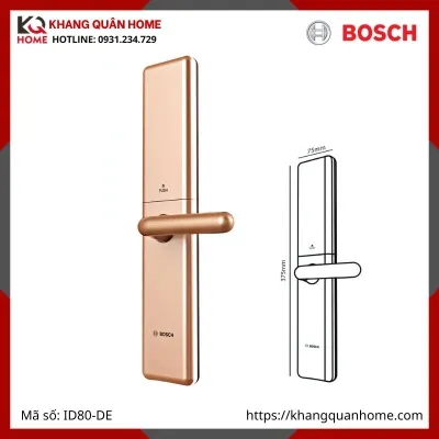 Khóa điện tử Bosch ID80-DE Màu Vàng
