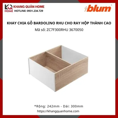 KHAY CHIA GỖ BARDOLINO RHU CHO RAY HỘP THÀNH CAO ZC7F300RHU 3670050
