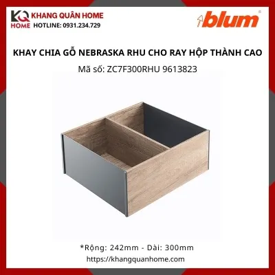 KHAY CHIA GỖ NEBRASKA RHU CHO RAY HỘP THÀNH CAO ZC7F300RHU 9613823