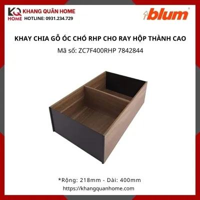 KHAY CHIA GỖ ÓC CHÓ RHP CHO RAY HỘP THÀNH CAO ZC7F400RHP 7842844