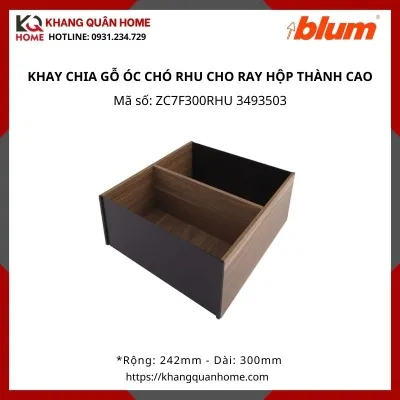 KHAY CHIA GỖ ÓC CHÓ RHU CHO RAY HỘP THÀNH CAO ZC7F300RHU 3493503