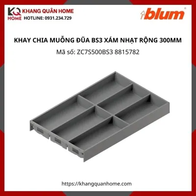 KHAY CHIA MUỖNG ĐŨA BS3 XÁM NHẠT RỘNG 300MM ZC7S500BS3 8815782