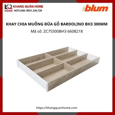KHAY CHIA MUỖNG ĐŨA BLUM GỖ BARDOLINO BH3 300MM ZC7S500BH3 6608218