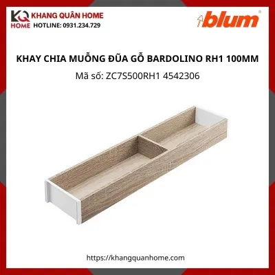 KHAY CHIA MUỖNG ĐŨA GỖ BARDOLINO RH1 RỘNG 100MM ZC7S500RH1 4542306