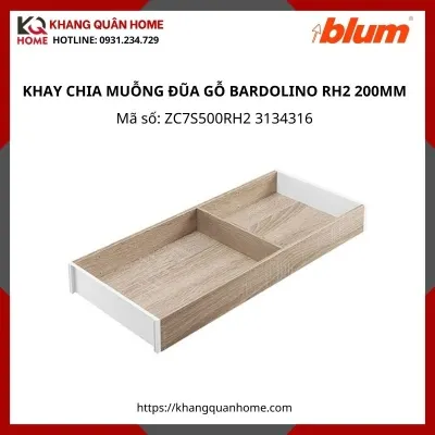 KHAY CHIA MUỖNG ĐŨA GỖ BARDOLINO RH2 RỘNG 200MM ZC7S500RH2 3134316