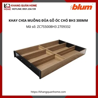 KHAY CHIA MUỖNG ĐŨA GỖ ÓC CHÓ BH3 RỘNG 300MM ZC7S500BH3 2709332