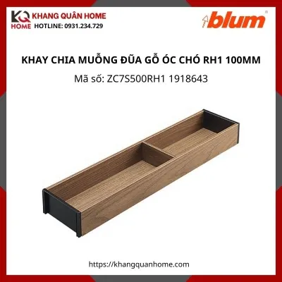 KHAY CHIA MUỖNG ĐŨA GỖ ÓC CHÓ RH1 RỘNG 100MM ZC7S500RH1 1918643