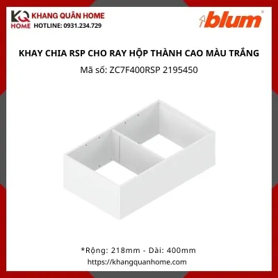 KHAY CHIA RSP CHO RAY HỘP THÀNH CAO MÀU TRẮNG ZC7F400RSP 2195450
