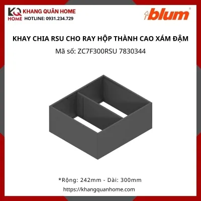 KHAY CHIA BLUM RSU THÀNH CAO XÁM ĐẬM ZC7F300RSU 7830344
