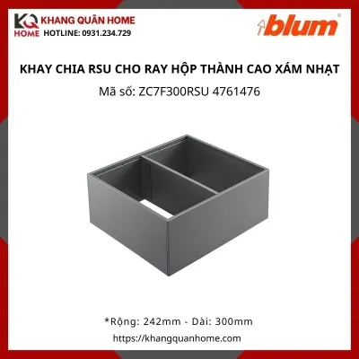 KHAY CHIA RSU CHO RAY HỘP THÀNH CAO XÁM NHẠT ZC7F300RSU 4761476