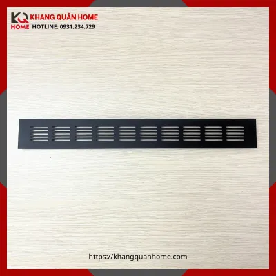 Khe Thoát Nhiệt, Tấm Thông gió Tủ Bếp Dài 400x50mm Màu Đen