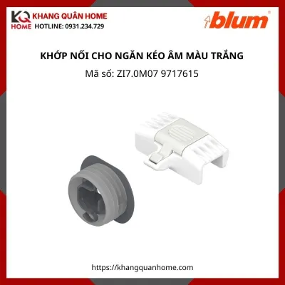KHỚP NỐI CHO NGĂN KÉO ÂM MÀU TRẮNG ZI7.0M07 9717615