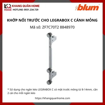 KHỚP NỐI TRƯỚC CHO LEGRABOX C CÁNH MỎNG ZF7C70T2 8848970