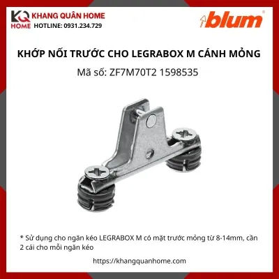 KHỚP NỐI TRƯỚC CHO LEGRABOX M CÁNH MỎNG ZF7M70T2 1598535