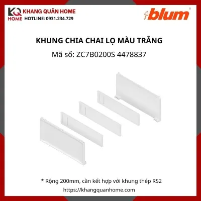 KHUNG CHIA CHAI LỌ MÀU TRẮNG ZC7B0200S 4478837