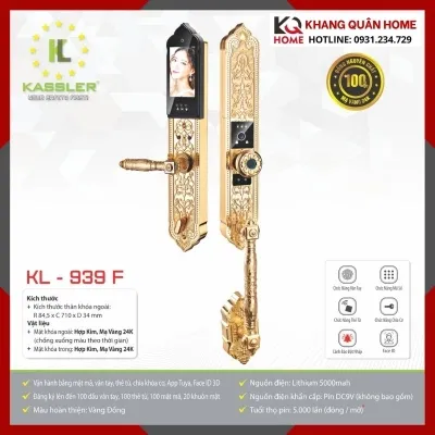 Khóa Điện Tử Cổ Điển Kassler KL-939 F