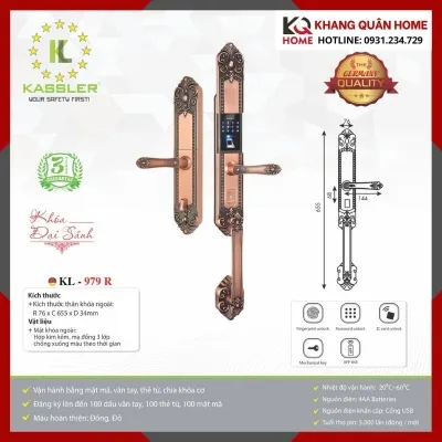 Khóa Điện Tử Cổ Điển Kassler KL-979 R