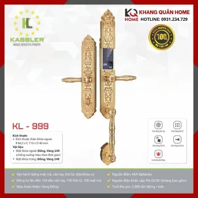 Khóa Điện Tử Cổ Điển Kassler KL-999