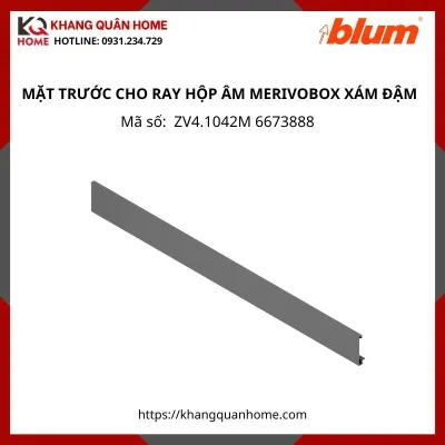 MẶT TRƯỚC CHO RAY HỘP ÂM MERIVOBOX 1042MM XÁM ĐẬM ZV4.1042M 6673888
