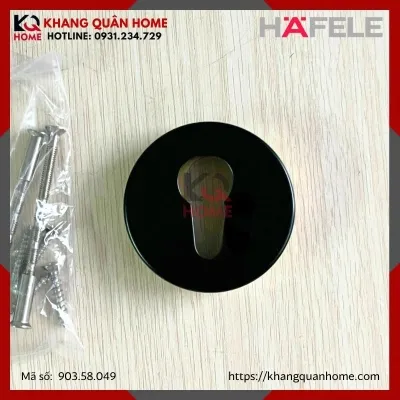 Nắp che ruột khoá Hafele màu đen mờ 903.58.049