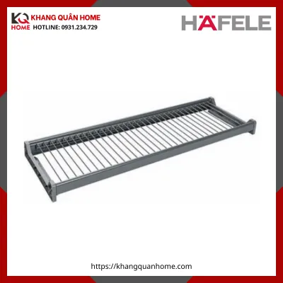 Khay úp chén, phẳng, Đen Anthracite, 600mm Hafele 544.01.327