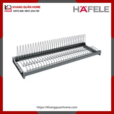 Khay úp dĩa, giá úp dọc, Đen Anthracite, 450mm Hafele 544.01.304