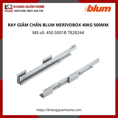 RAY GIẢM CHẤN BLUM MERIVOBOX 40KG 500MM 450.5001B 7828244