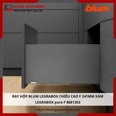 RAY HỘP BLUM LEGRABOX F 241MM XÁM LEGRABOX pure F 8681353