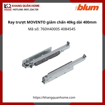 Ray trượt MOVENTO giảm chấn 40kg dài 400mm 760H4000S 4084545
