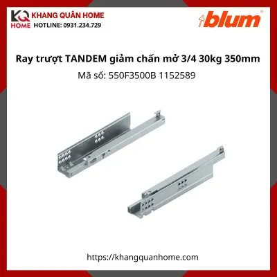 Ray trượt TANDEM giảm chấn mở 3/4 30kg dài 350mm 550F3500B 1152589