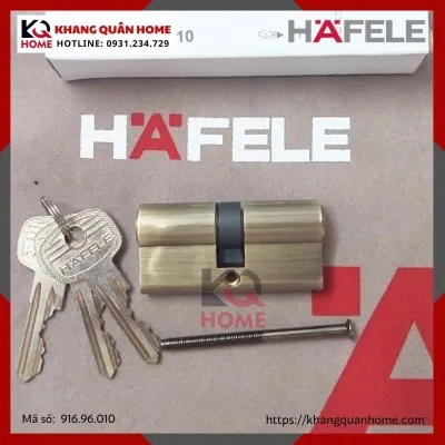 Ruột Khóa 2 Đầu Chìa Dài 65mm Hafele 916.96.010 màu đồng rêu