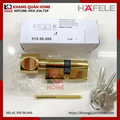 Ruột Khóa Cửa Phòng 65mm Màu Vàng Hafele 916.96.666