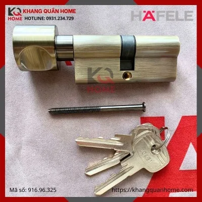 RUỘT KHÓA MÀU ĐỒNG RÊU CHO CỬA PHÒNG 71MM HAFELE 916.96.325