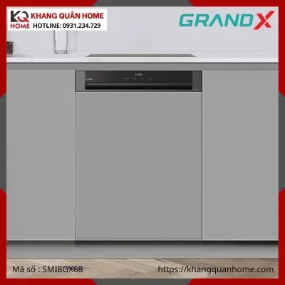 MÁY RỬA BÁT BÁN ÂM TỦ GRANDX SMI8GX68
