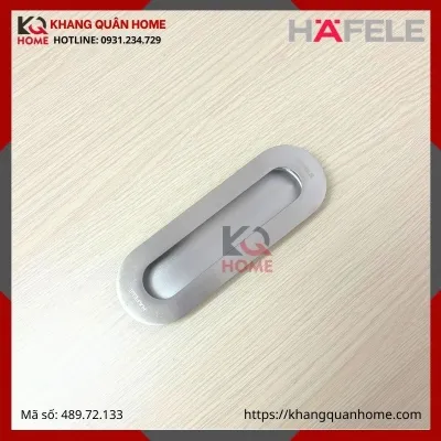 Tay nắm âm Hafele màu inox mờ DIY 150mm 489.72.133
