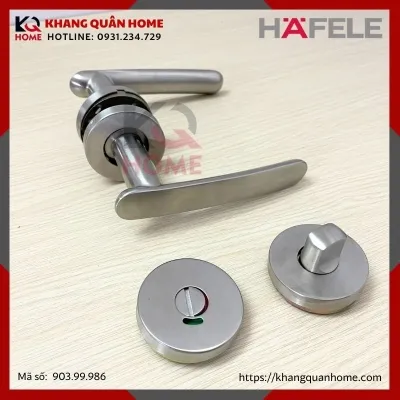 Tay Nắm Gạt Có Chốt Xanh Đỏ cho Cửa Vệ Sinh Hafele 903.99.986