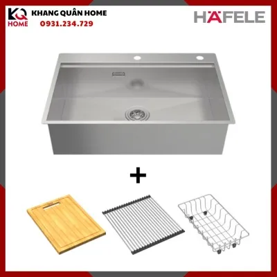 Chậu rửa chén inox WS R0 HS24-SSN1S-7650_SILVE Hafele 567.20.627