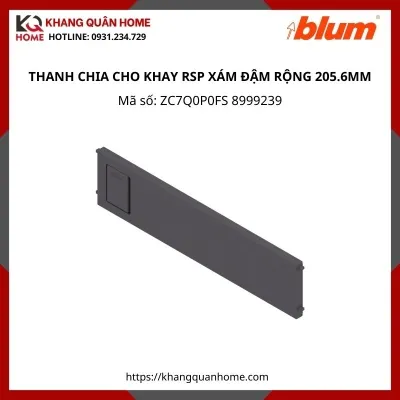 THANH CHIA CHO KHAY RSP XÁM ĐẬM RỘNG 205.6MM ZC7Q0P0FS 8999239