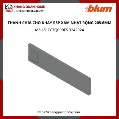 THANH CHIA CHO KHAY RSP XÁM NHẠT RỘNG 205.6MM ZC7Q0P0FS 3242924