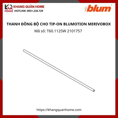 THANH ĐỒNG BỘ CHO TIP-ON BLUMOTION MERIVOBOX Dài 1.125mm T60.1125W 2101757