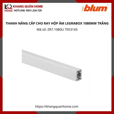THANH NÂNG CẤP CHO RAY HỘP ÂM LEGRABOX 1080MM TRẮNG ZR7.1080U 7053143