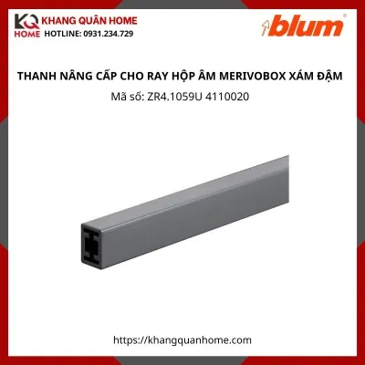 THANH NÂNG CẤP CHO RAY HỘP ÂM MERIVOBOX 1059MM XÁM ĐẬM ZR4.1059U 4110020